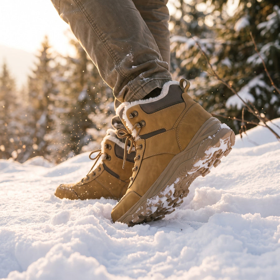 Men's Plush Lined Winter Hiking Boots with Deep Tread - product view 3 | Buffalo Gears