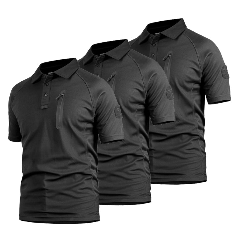Men's Quick-Dry Short Sleeve Base Layer Top, 3-Pack Set - product view 1 | Buffalo Gears