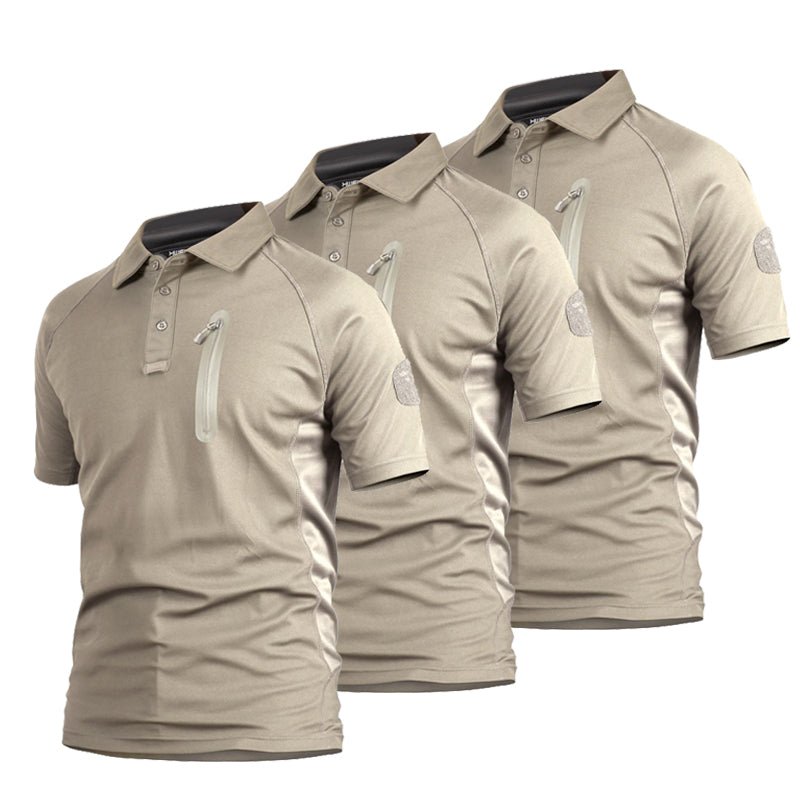 Men's Quick-Dry Short Sleeve Base Layer Top, 3-Pack Set - product view 5 | Buffalo Gears