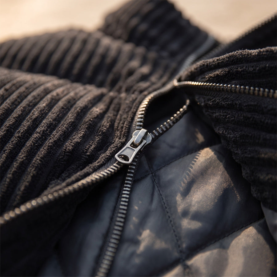 Men's Quilted Corduroy Jacket with Stand Collar - product view 4 | Buffalo Gears