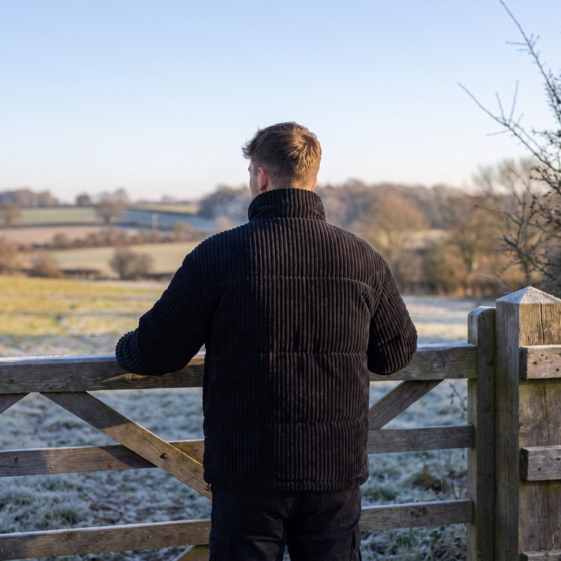 Men's Quilted Corduroy Jacket with Stand Collar - product view 5 | Buffalo Gears