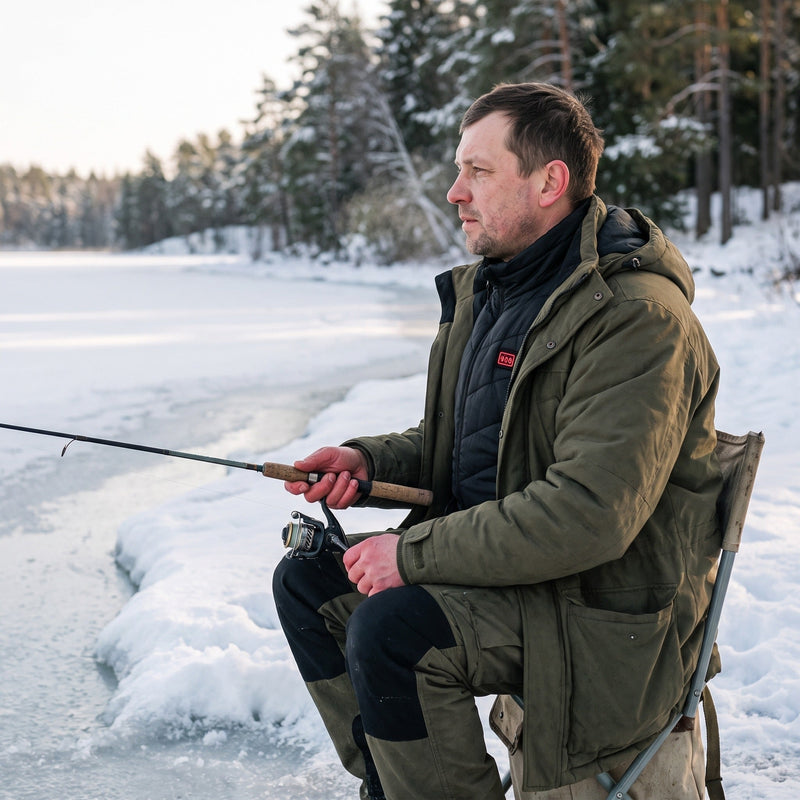 Men's Quilted Heated Body Warmer with 28 Heat Zones, USB Powered - product view 3 | Buffalo Gears