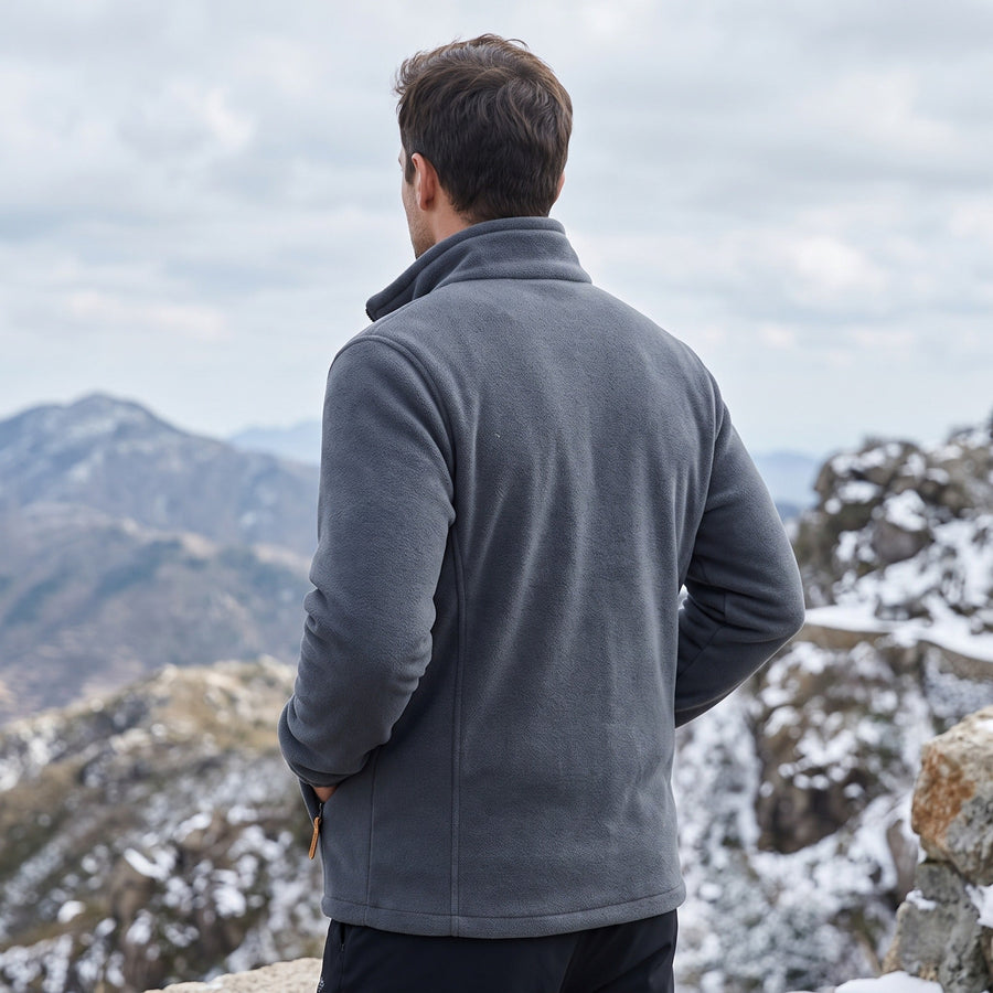 Men's Reversible Double Sided Fleece Jacket, Full Zip - product view 5 | Buffalo Gears