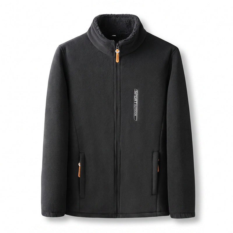 Men's Reversible Double Sided Fleece Jacket, Full Zip - product view 7 | Buffalo Gears