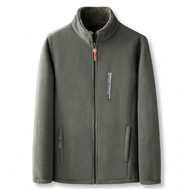Men's Reversible Double Sided Fleece Jacket, Full Zip - product view 8 | Buffalo Gears