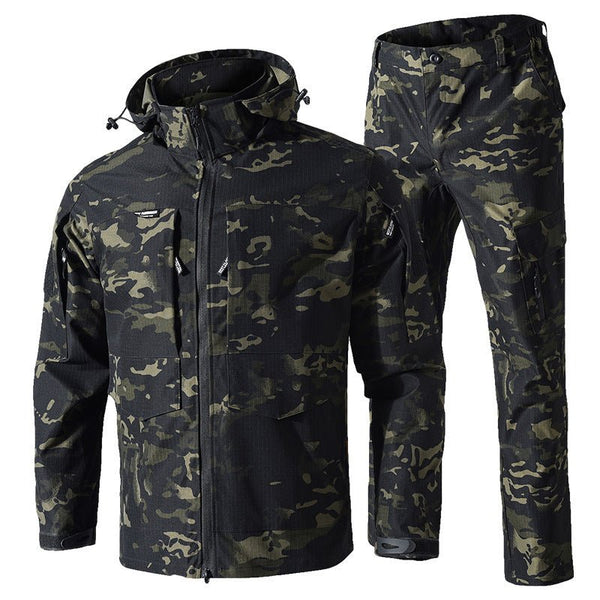 Men's Ripstop Combat Uniform Set with Stretch Waistband