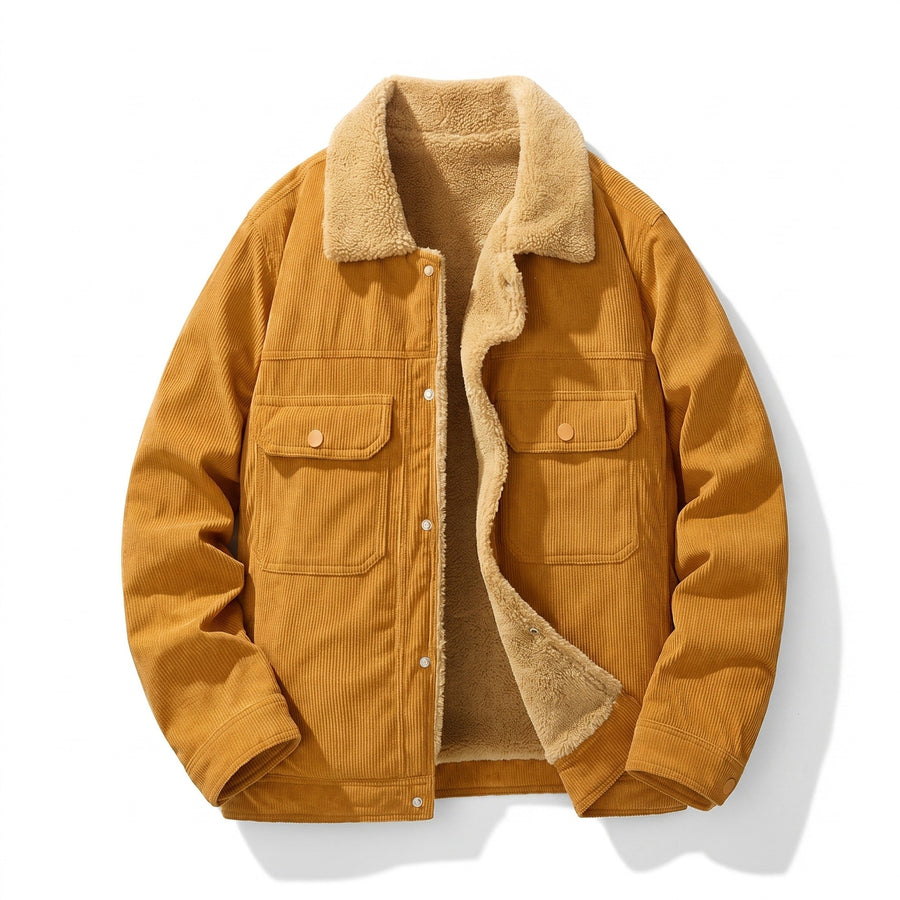Men's Sherpa Lined Corduroy Shirt Jacket, Button Up - product view 1 | Buffalo Gears