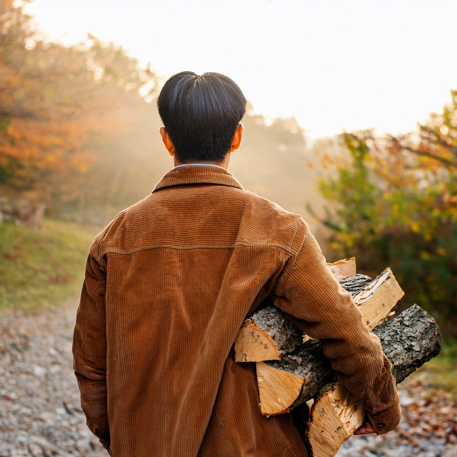 Men's Sherpa Lined Corduroy Shirt Jacket, Button Up - product view 3 | Buffalo Gears