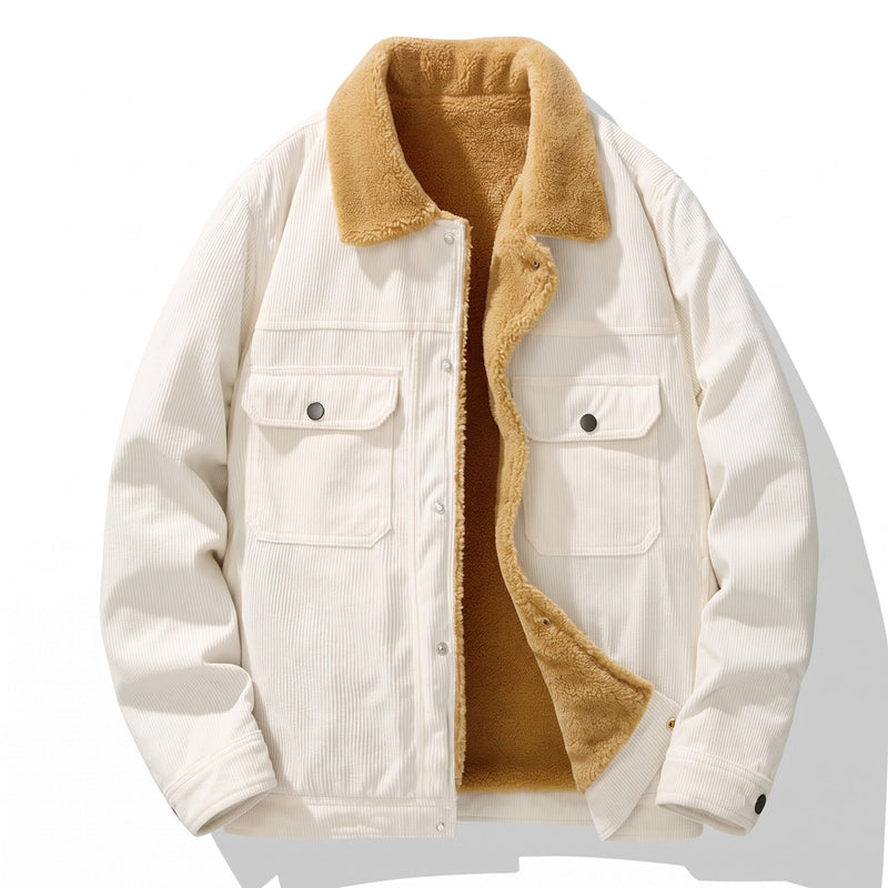 Men's Sherpa Lined Corduroy Shirt Jacket, Button Up - product view 7 | Buffalo Gears