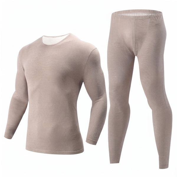 Men's Slim Fit Base Layer Set with Long Sleeve Top
