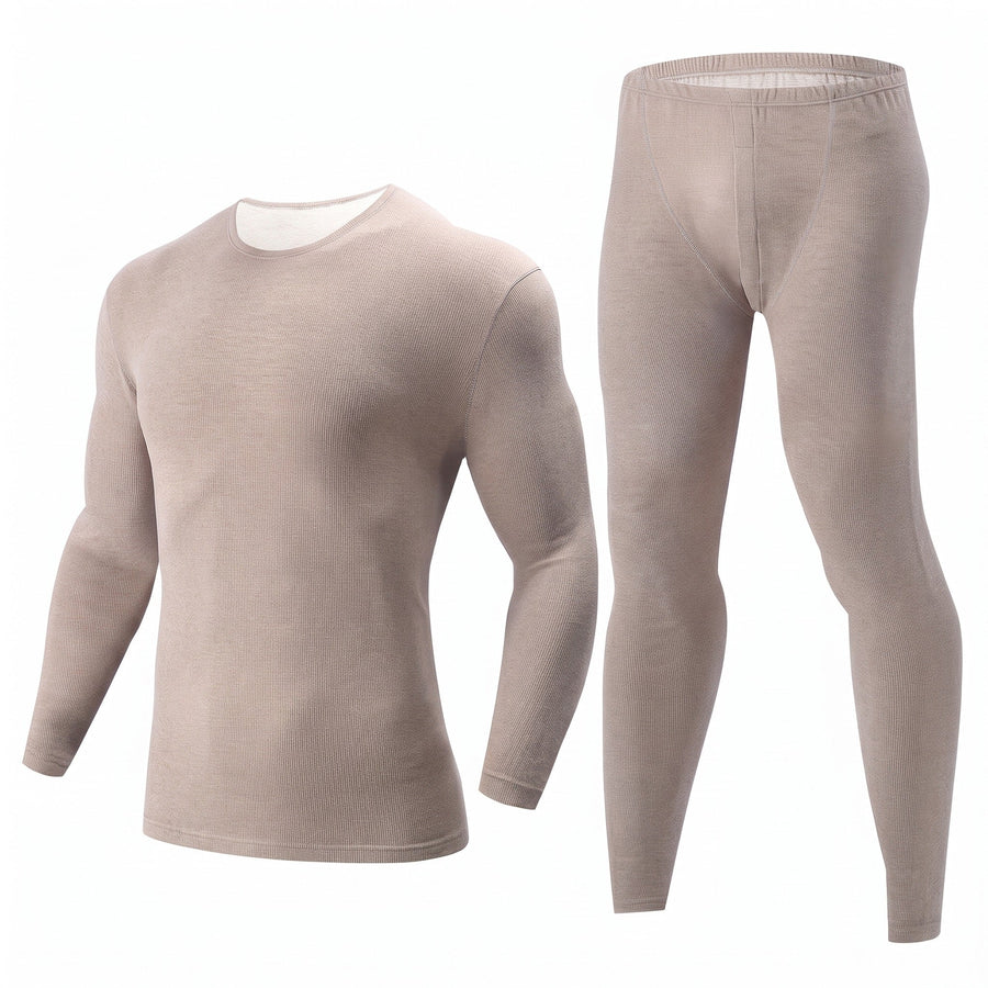 Men's Slim Fit Base Layer Set with Long Sleeve Top - product view 1 | Buffalo Gears