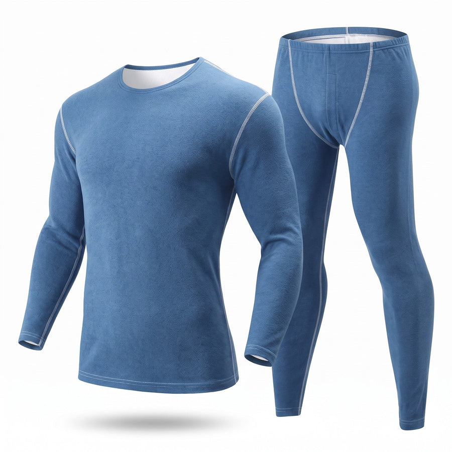 Men's Slim Fit Base Layer Set with Long Sleeve Top - product view 7 | Buffalo Gears