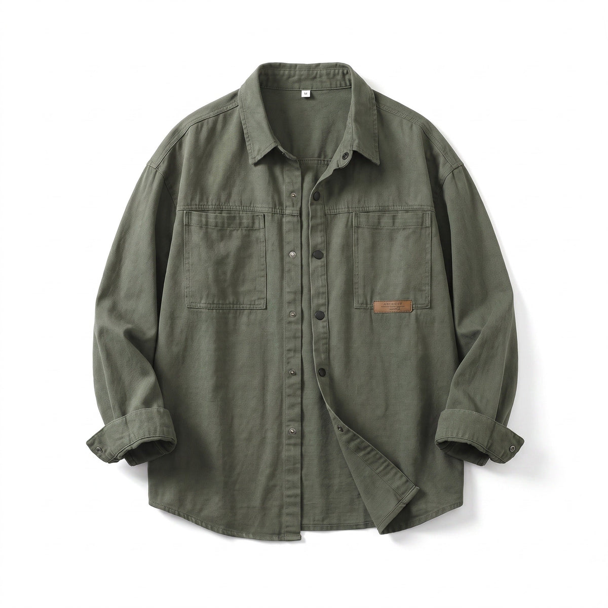Men's Snap Button Cotton Work Shirt with Chest Pockets - product view 1 | Buffalo Gears