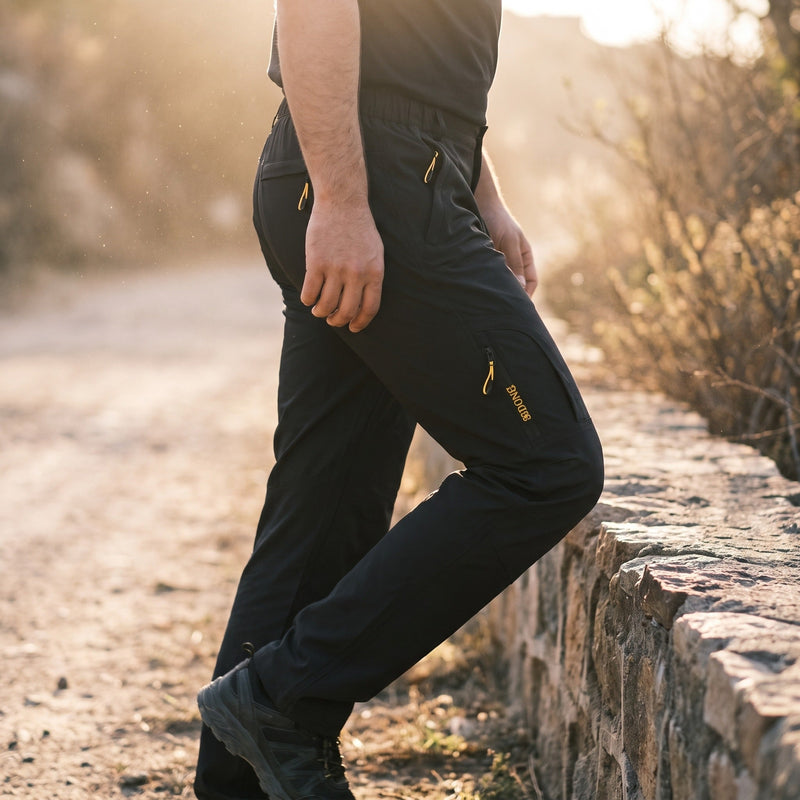 Men's Sport Joggers with Zip Pockets and Letter Print - product view 3 | Buffalo Gears