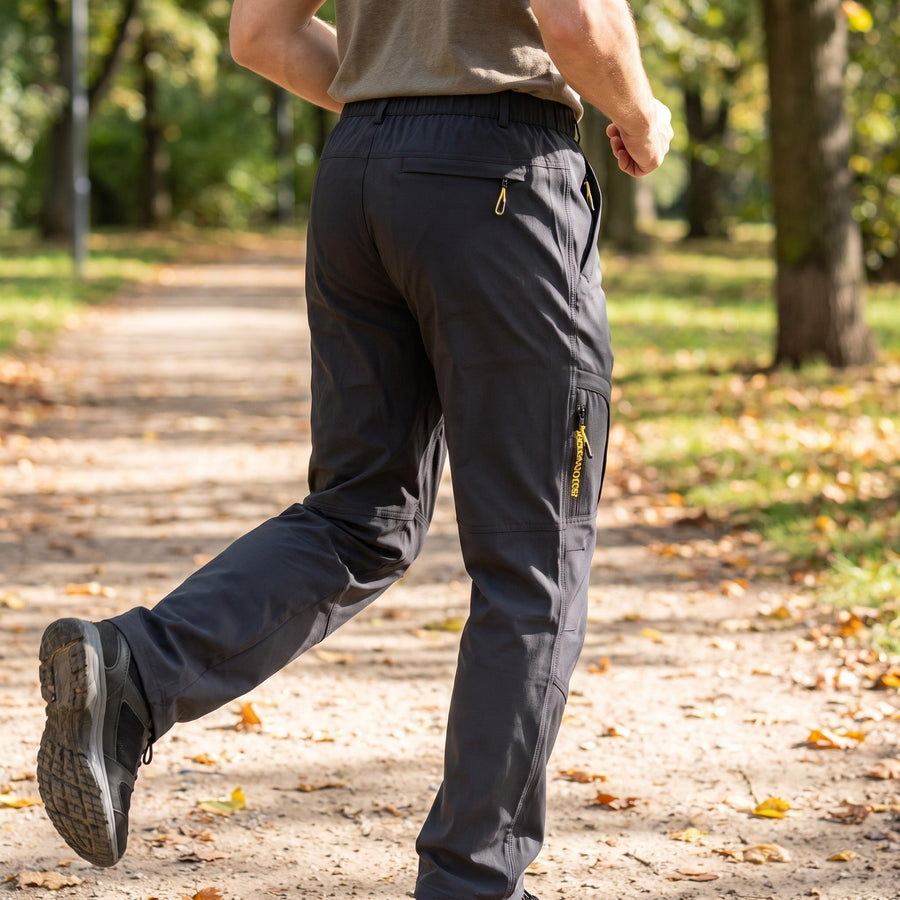 Men's Sport Joggers with Zip Pockets and Letter Print - product view 5 | Buffalo Gears