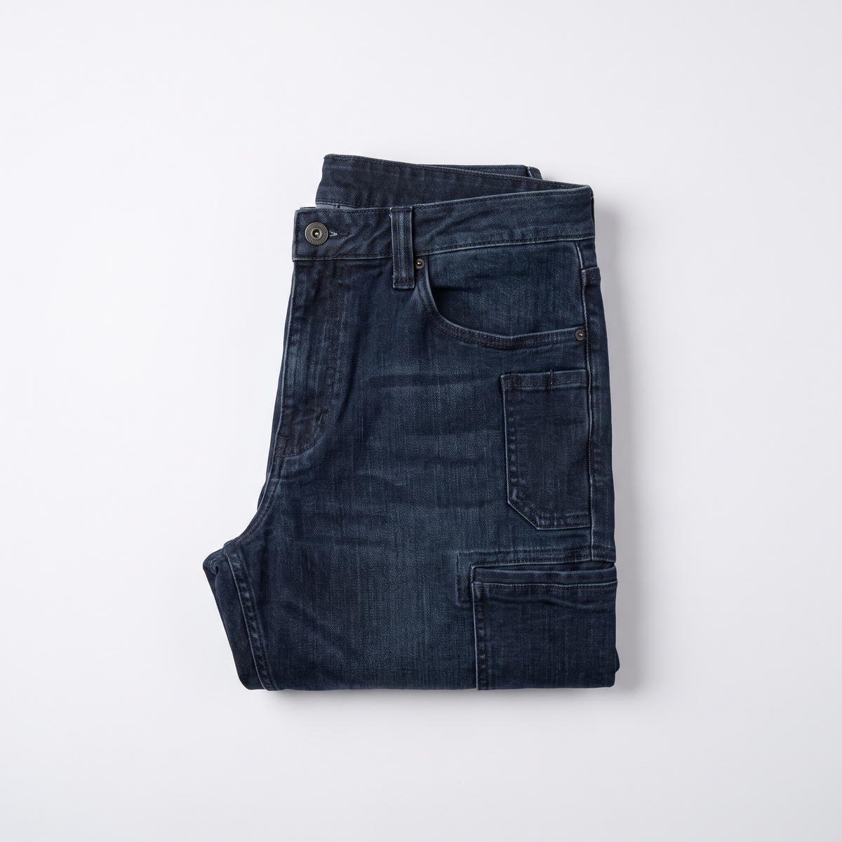 Men's Stretch Tactical Denim Trousers with Cargo Pockets - product view 1 | Buffalo Gears