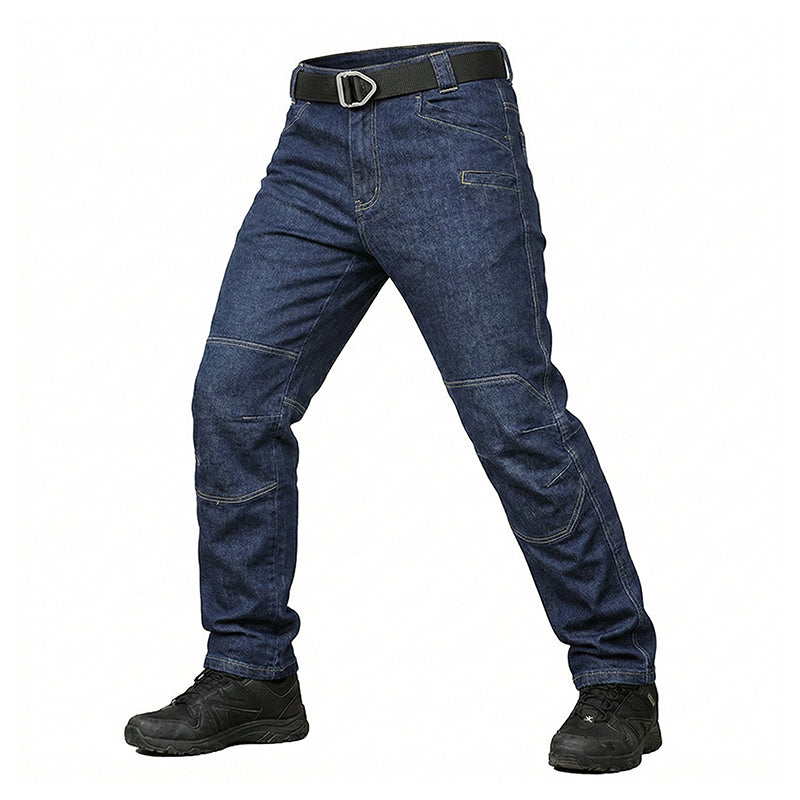 Men's Stretch Tactical Denim Trousers with Cargo Pockets - product view 4 | Buffalo Gears