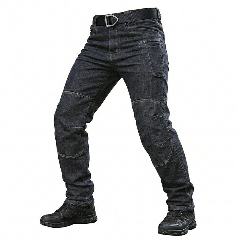 Men's Stretch Tactical Denim Trousers with Cargo Pockets - product view 5 | Buffalo Gears