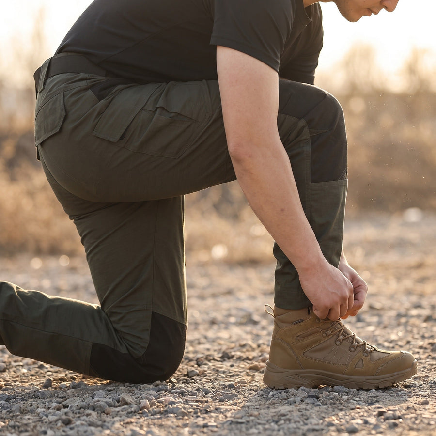 Men's Tactical Cargo Trousers with Reinforced Pockets - product view 3 | Buffalo Gears