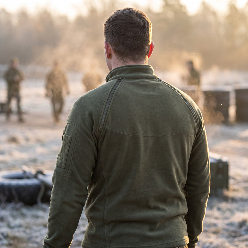 Men's Tactical Fleece Jacket for Mid-Layer Warmth - product view 3 | Buffalo Gears