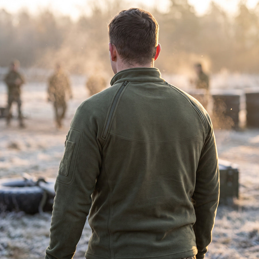 Men's Tactical Fleece Jacket for Mid-Layer Warmth - product view 3 | Buffalo Gears
