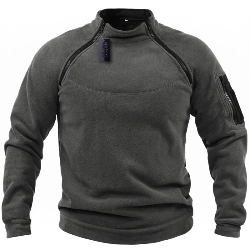 Men's Tactical Fleece Jacket for Mid-Layer Warmth - product view 7 | Buffalo Gears