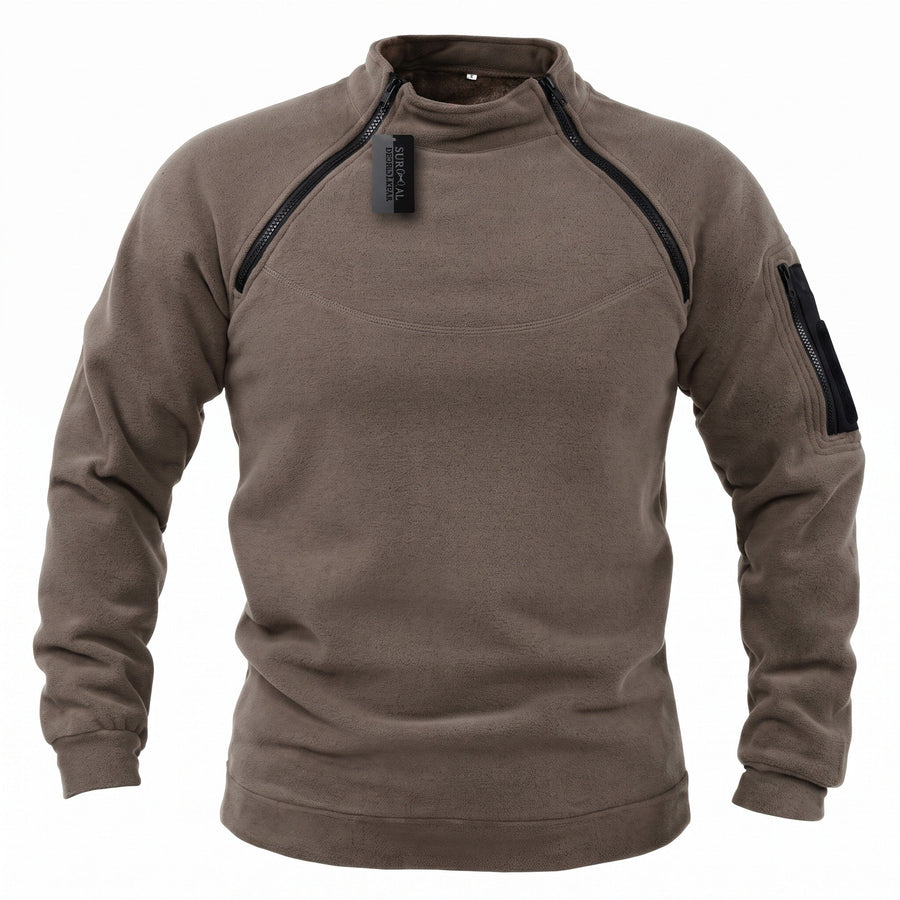 Men's Tactical Fleece Jacket for Mid-Layer Warmth - product view 8 | Buffalo Gears