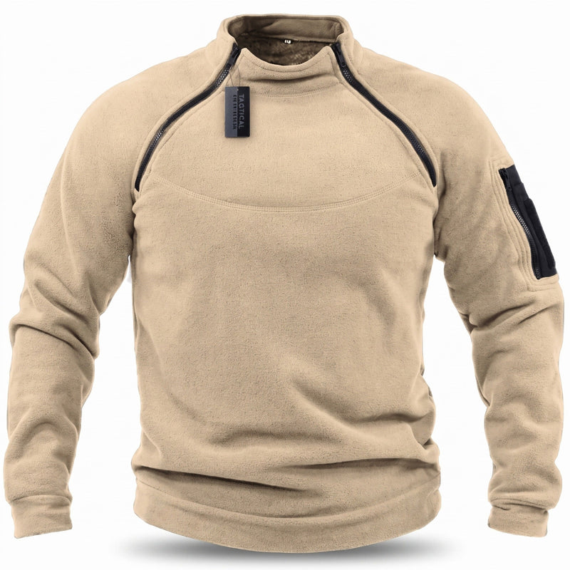 Men's Tactical Fleece Jacket for Mid-Layer Warmth - product view 9 | Buffalo Gears