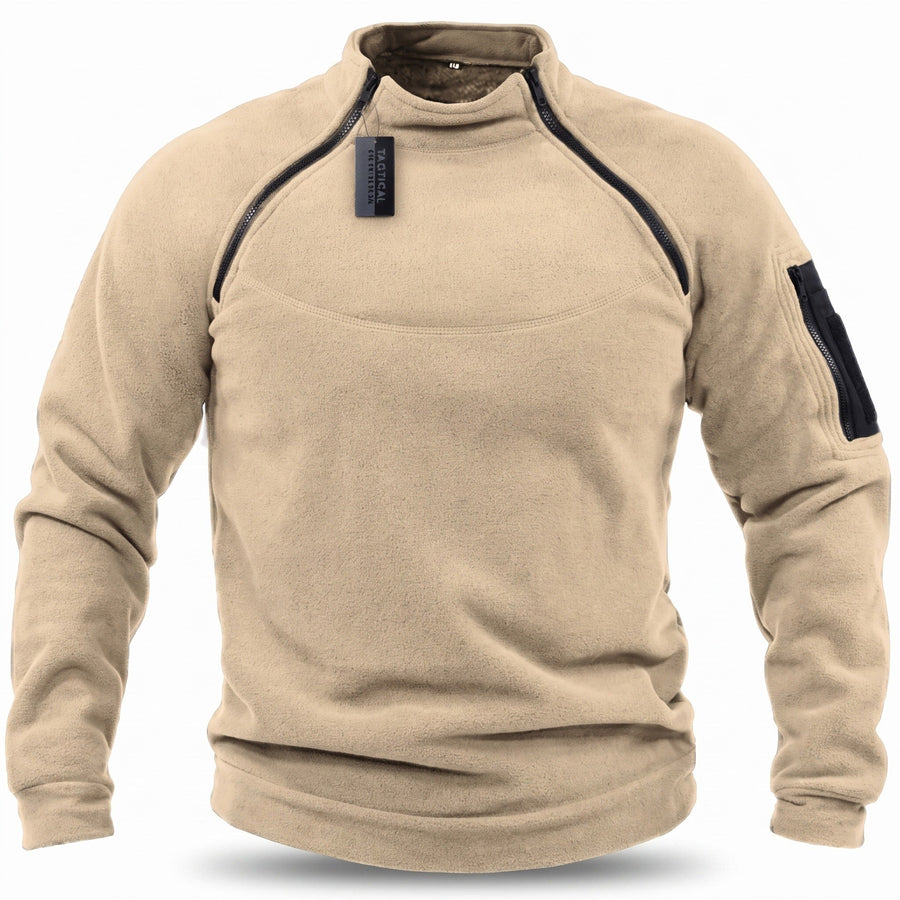 Men's Tactical Fleece Jacket for Mid-Layer Warmth - product view 9 | Buffalo Gears