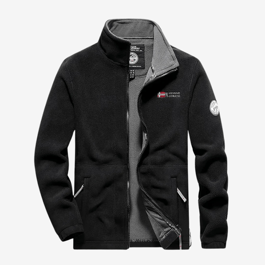 Men's Warm Fleece Jacket for Autumn and Winter Hikes - product view 1 | Buffalo Gears