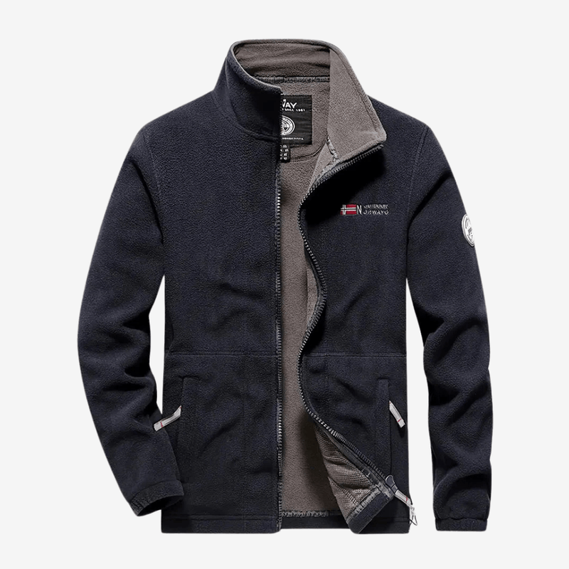 Men's Warm Fleece Jacket for Autumn and Winter Hikes - product view 7 | Buffalo Gears