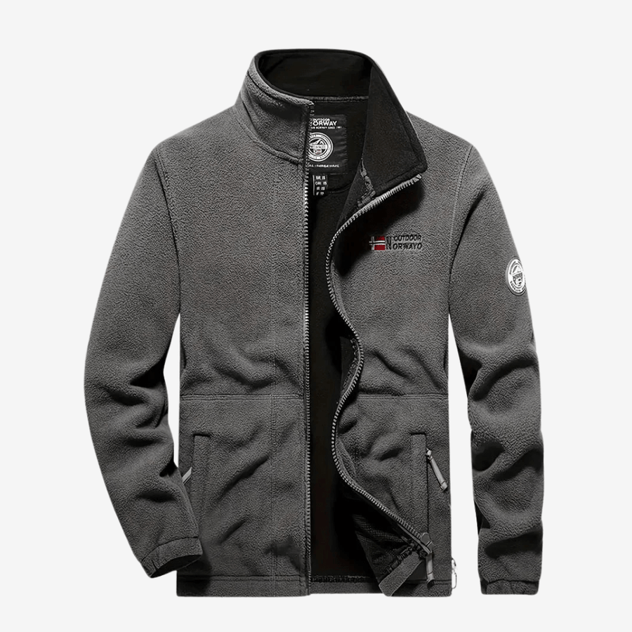 Men's Warm Fleece Jacket for Autumn and Winter Hikes - product view 8 | Buffalo Gears