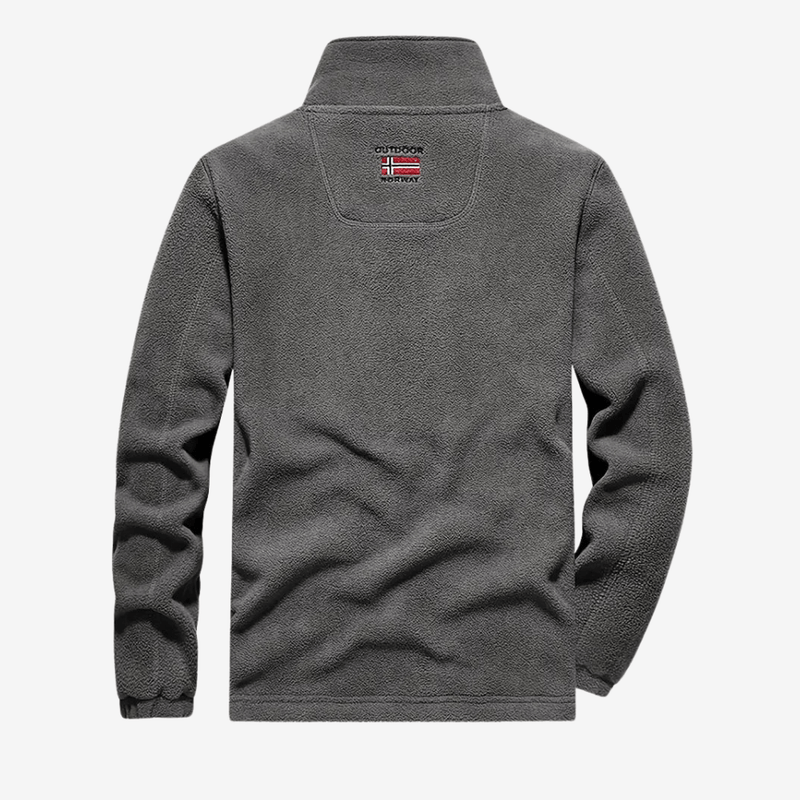 Men's Warm Fleece Jacket for Autumn and Winter Hikes - product view 10 | Buffalo Gears