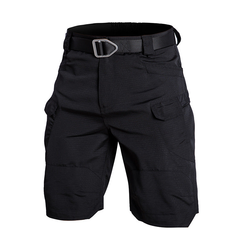 Men's Water-Resistant Ripstop Cargo Shorts for Trail Wear - product view 1 | Buffalo Gears