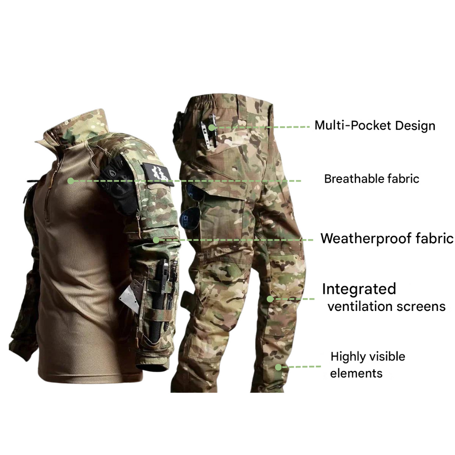 Men's Water-Resistant Tactical Set for Hiking and Camping - product view 6 | Buffalo Gears