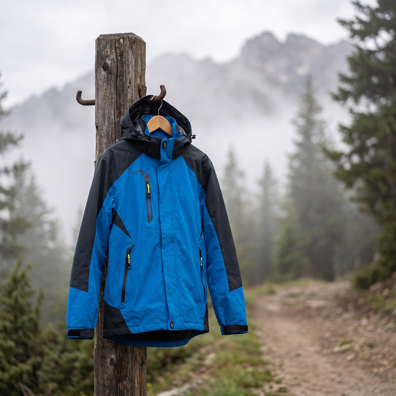 Men's Waterproof Breathable Windproof Hiking Shell - product view 2 | Buffalo Gears