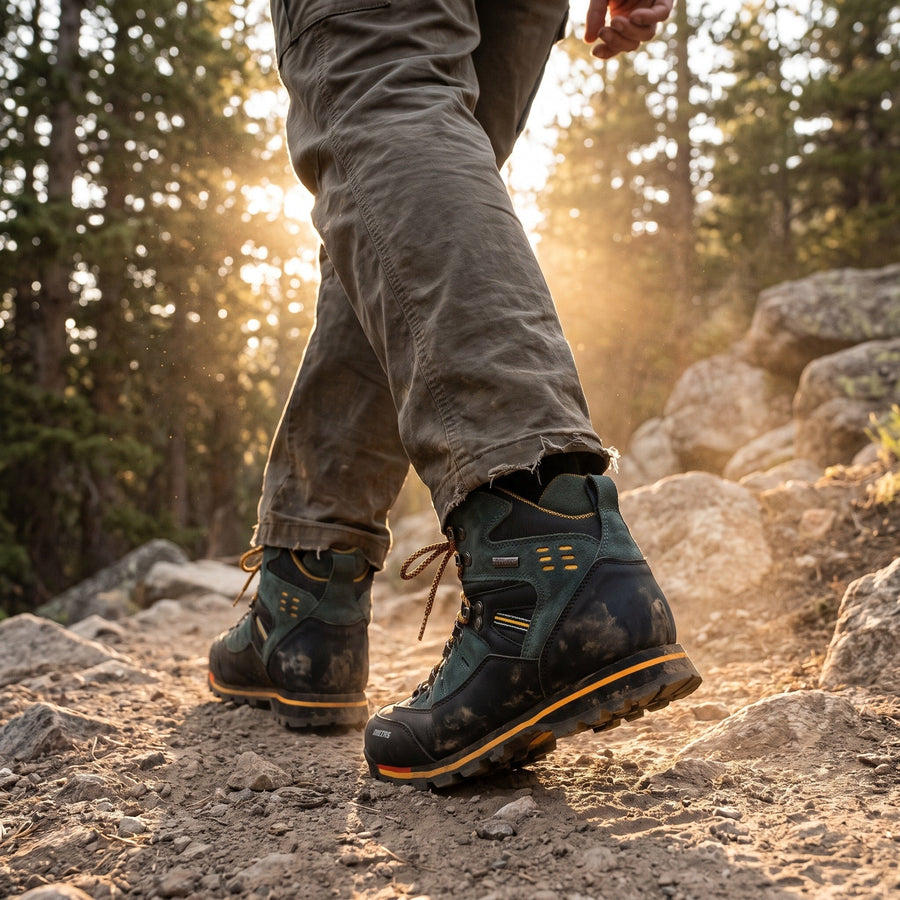 Men's Waterproof Trekking Boots with Shock-Absorbing Midsole - product view 3 | Buffalo Gears