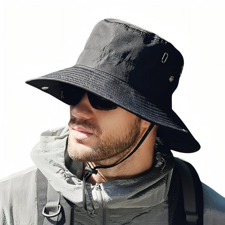 Men's Wide-Brim Bucket Hat with UPF 50+ Protection - product view 10 | Buffalo Gears
