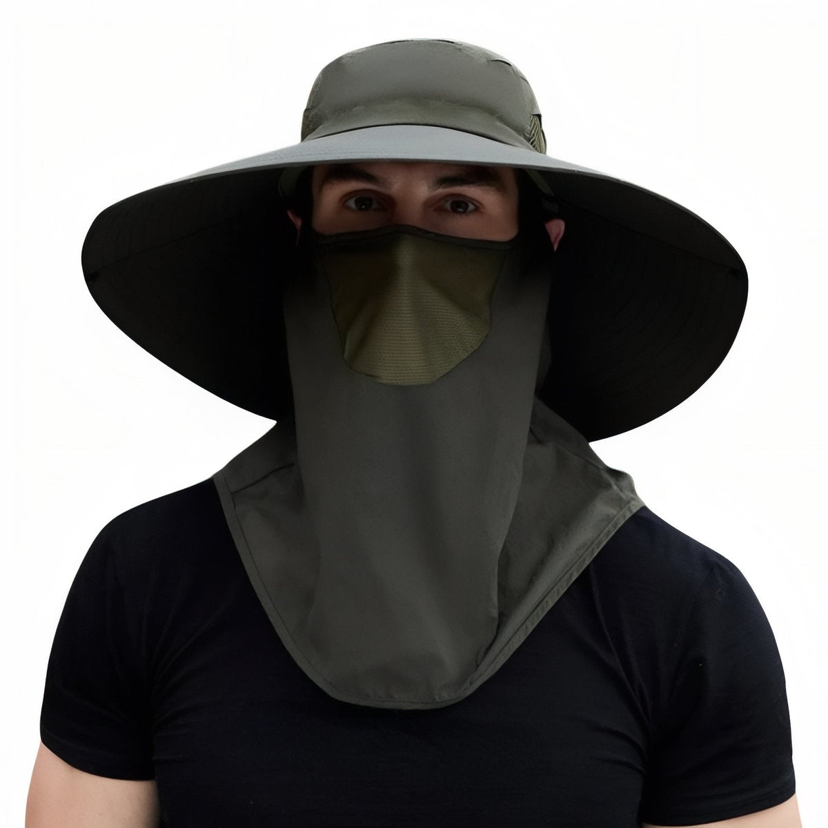 Men's Wide-Brim UV Cap for Sunny Trail Days - product view 1 | Buffalo Gears