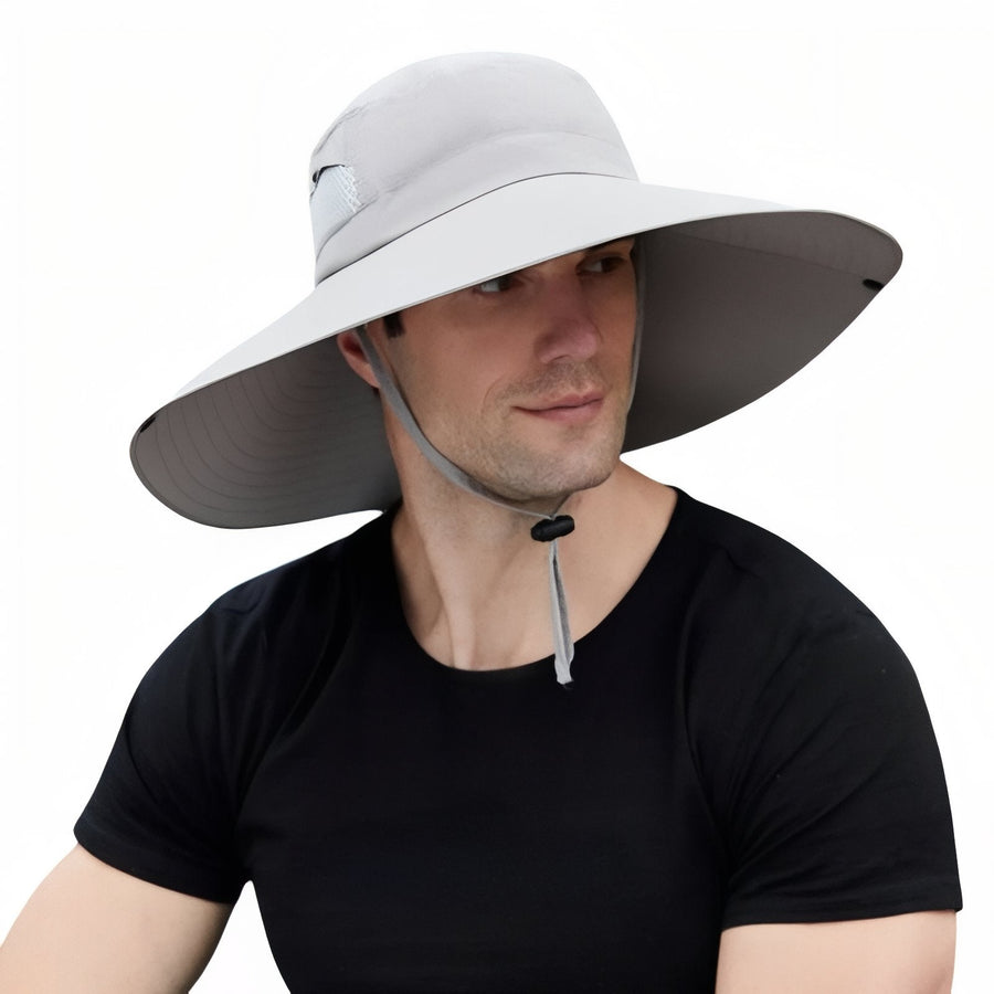 Men's Wide-Brim UV Cap for Sunny Trail Days - product view 10 | Buffalo Gears