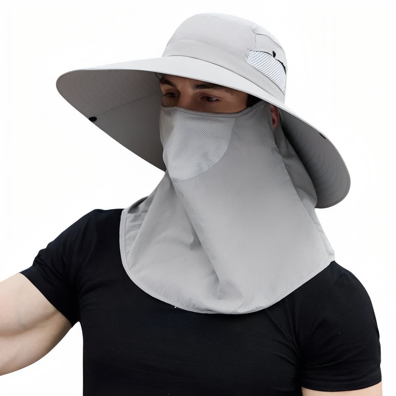 Men's Wide-Brim UV Cap for Sunny Trail Days - product view 11 | Buffalo Gears