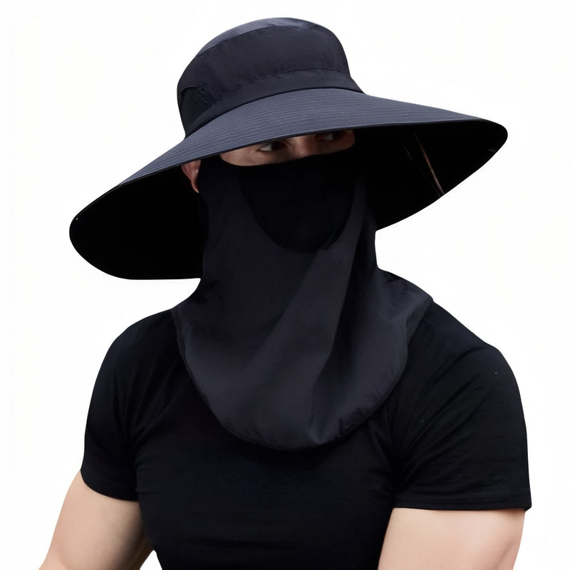 Men's Wide-Brim UV Cap for Sunny Trail Days - product view 12 | Buffalo Gears