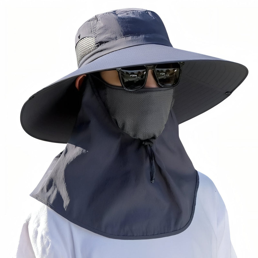 Men's Wide-Brim UV Cap for Sunny Trail Days - product view 13 | Buffalo Gears