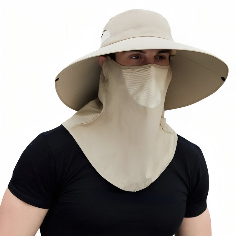 Men's Wide-Brim UV Cap for Sunny Trail Days - product view 14 | Buffalo Gears