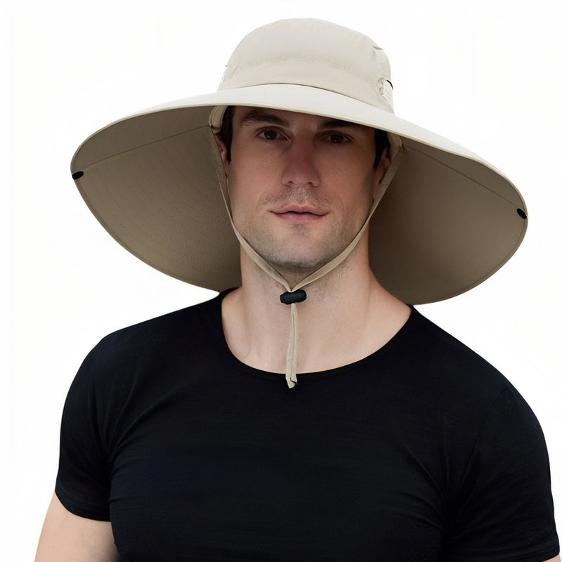 Men's Wide-Brim UV Cap for Sunny Trail Days - product view 15 | Buffalo Gears