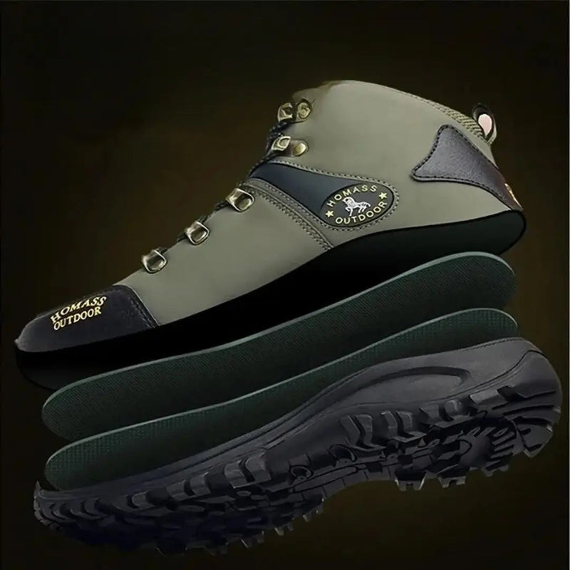 Men's Wide Fit Water-Resistant Hiking Boots for Trekking - product view 4 | Buffalo Gears