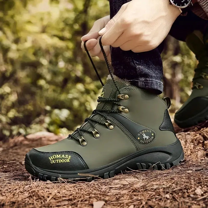 Men's Wide Fit Water-Resistant Hiking Boots for Trekking - product view 6 | Buffalo Gears