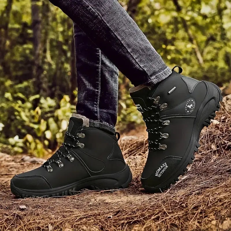 Men's Wide Fit Water-Resistant Hiking Boots for Trekking - product view 7 | Buffalo Gears