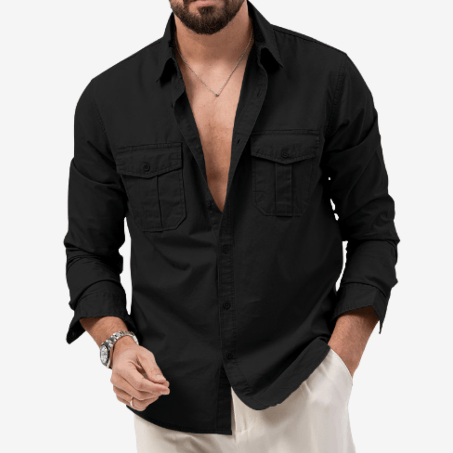 Men's Zip-Off Sleeve Trekking Shirt for Changeable Weather - product view 2 | Buffalo Gears