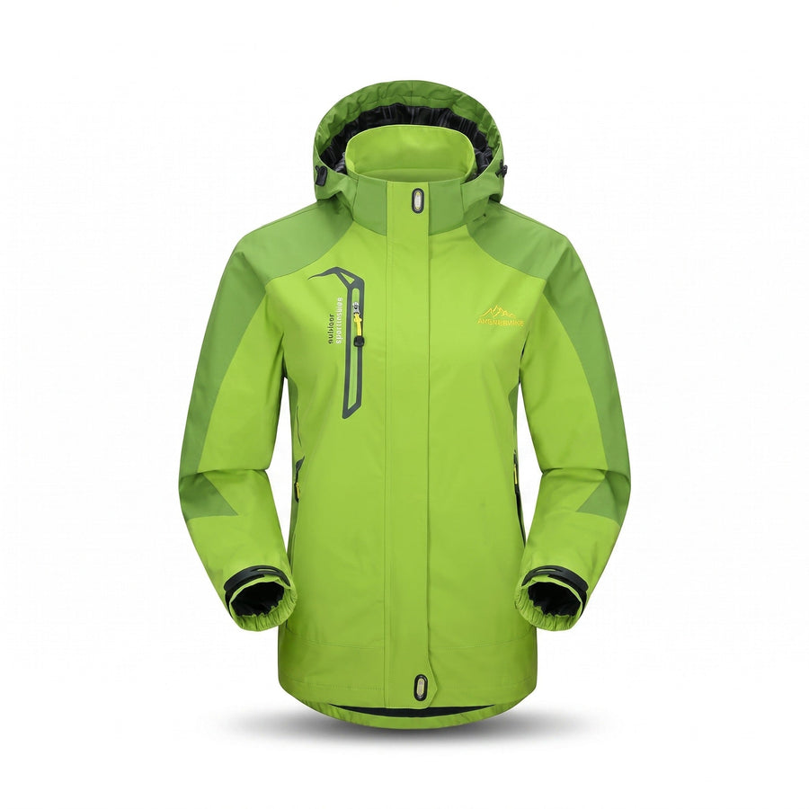 Mesh Lined Trekking Rain Jacket with Detachable Hood - product view 1 | Buffalo Gears